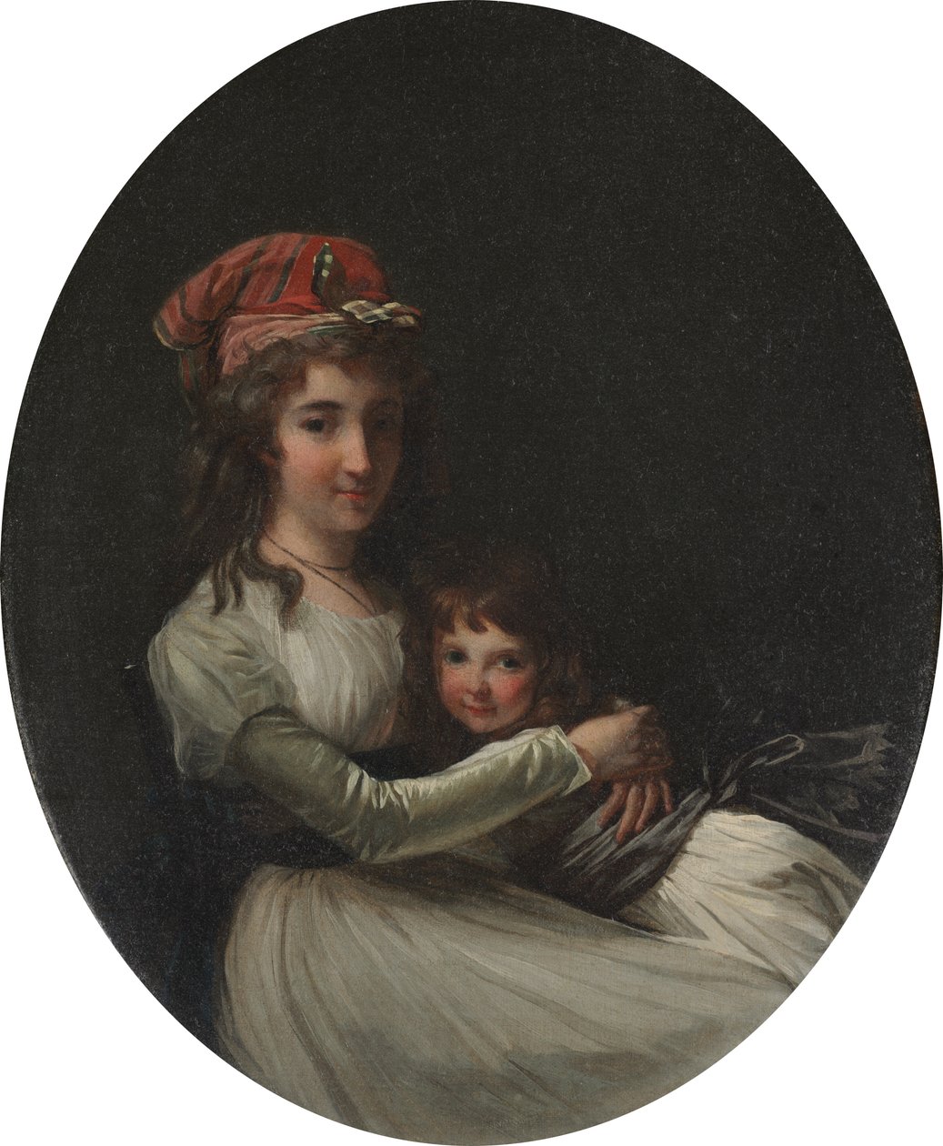 Retrato de madre e hija, c. 1794-95 (óleo sobre lienzo) de Henri Pierre Danloux