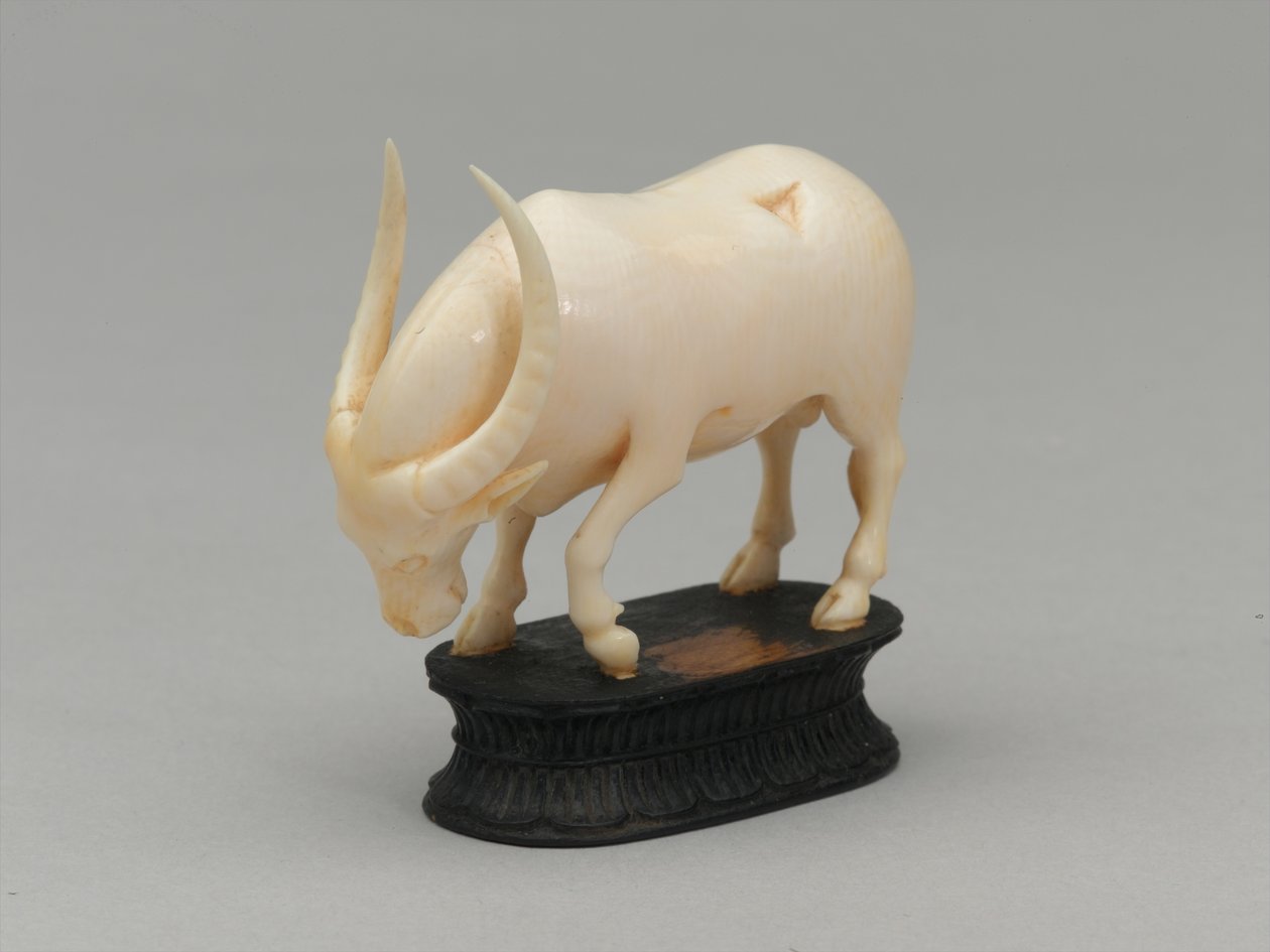 Alfil negro, pieza de ajedrez, India, circa 1820 de Henri Pille