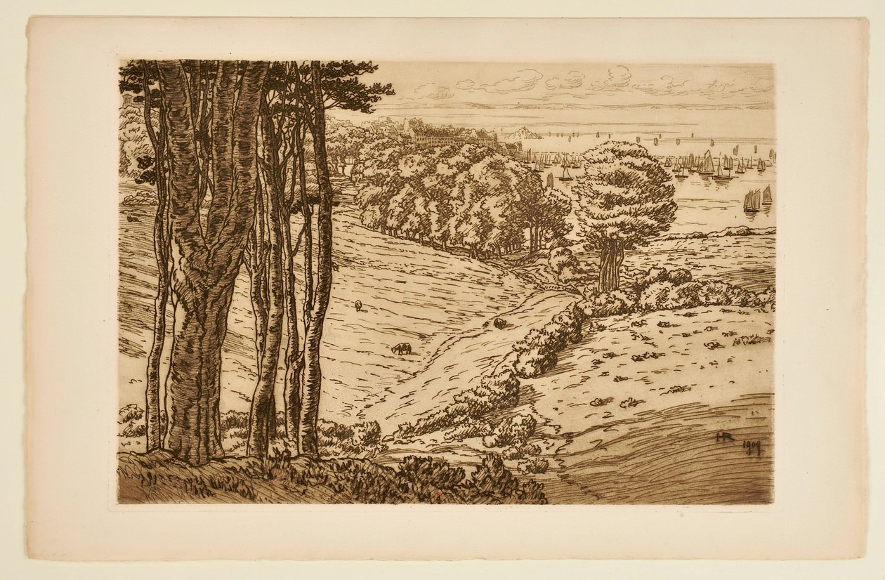 El puerto de Douarnenez de Henri Rivière