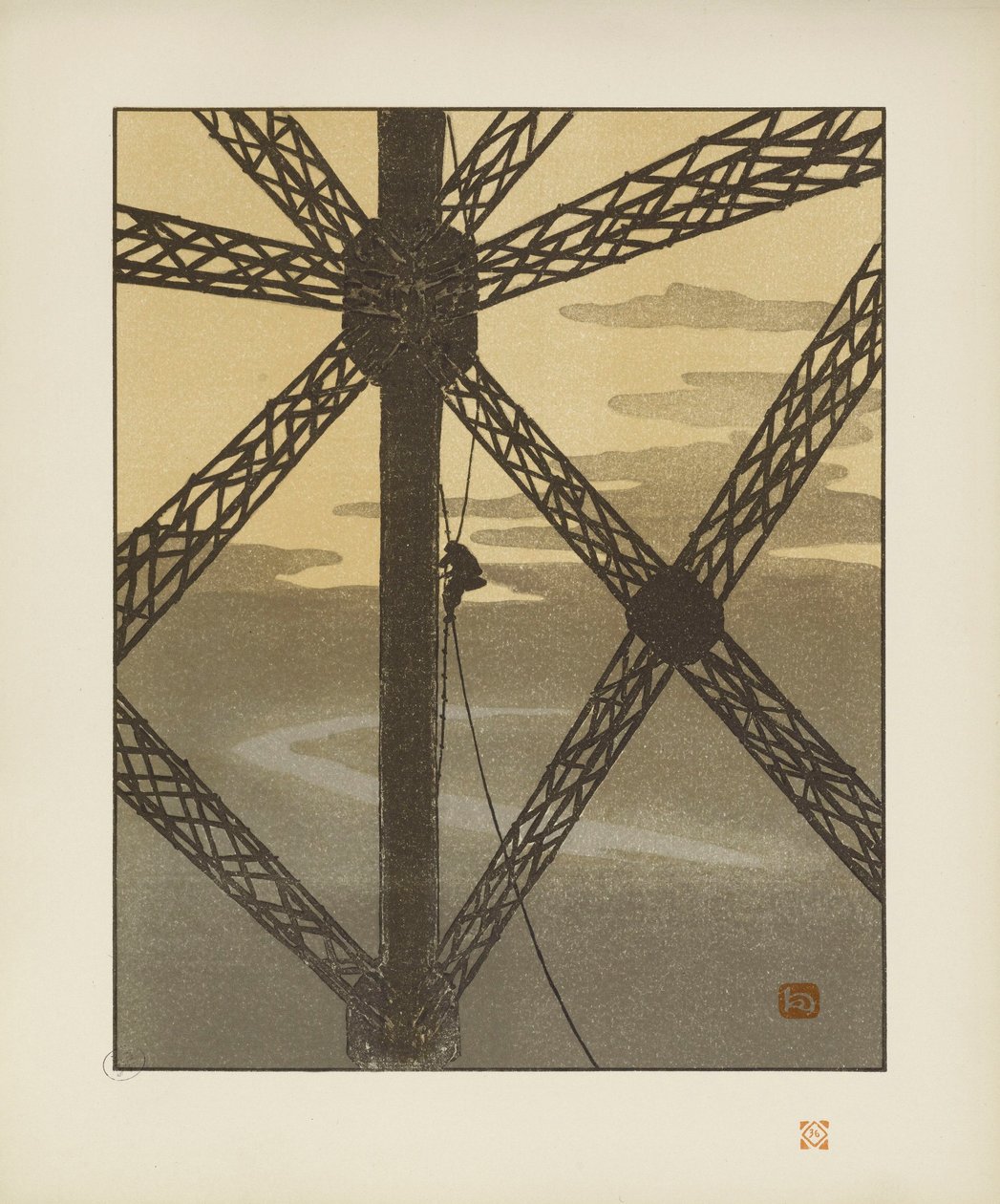 El pintor de la torre [Las treinta y seis vistas de la Torre Eiffel] de Henri Rivière