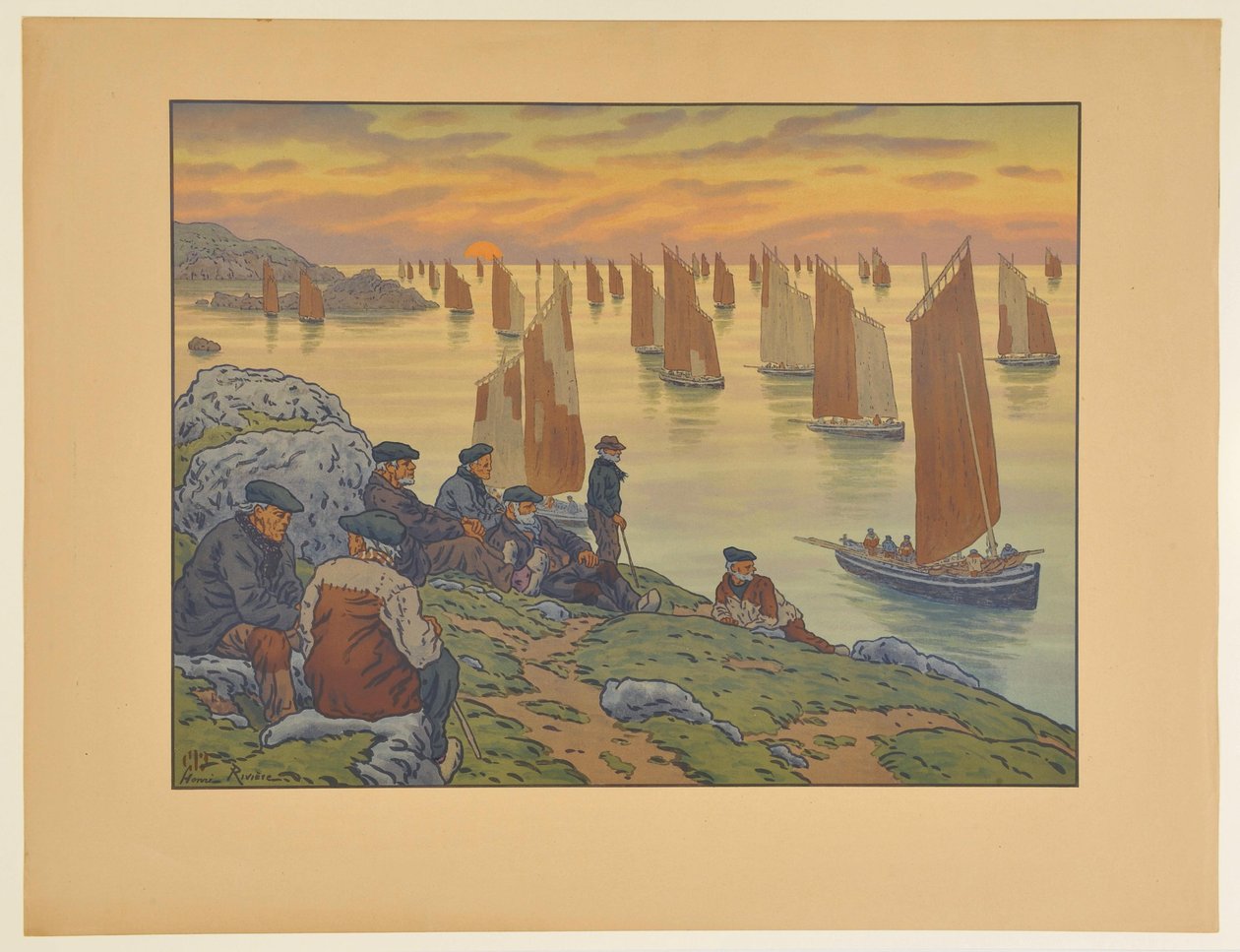 [Los Viejos] de Henri Rivière