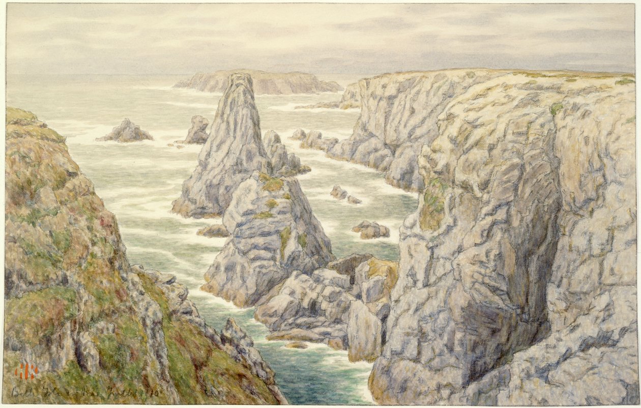 Rocas de Port Coton. Belle-Isle de Henri Rivière