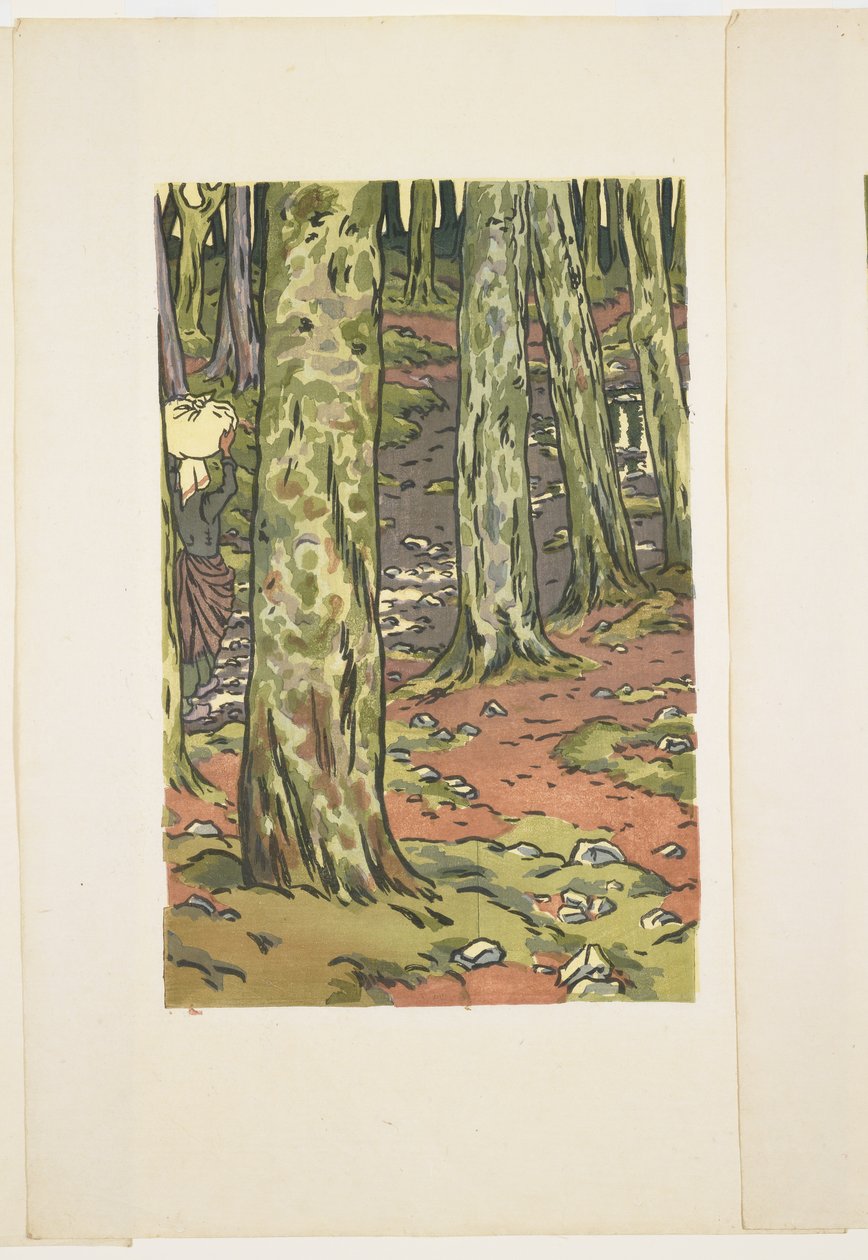 Lavado bajo los árboles, Loguivy de Henri Rivière