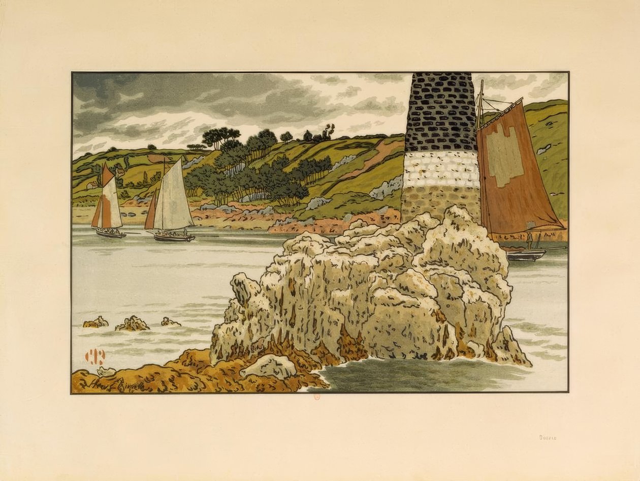 La baliza en el Trieux de Henri Rivière