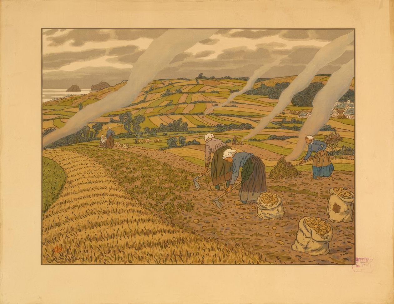 Trabajo en el campo de Henri Rivière