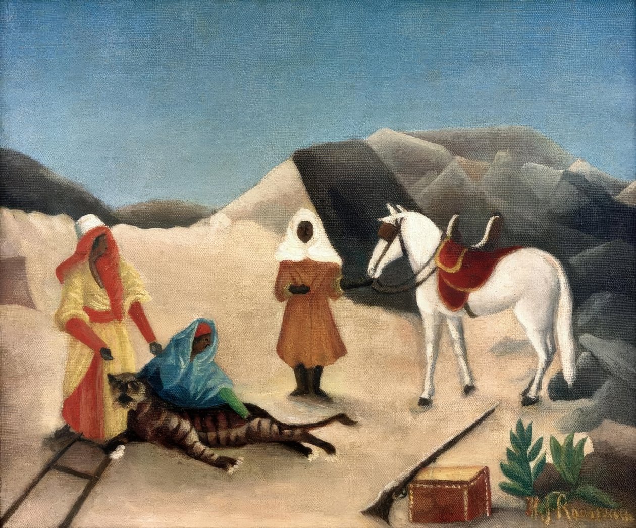 La caza del tigre de Henri Rousseau