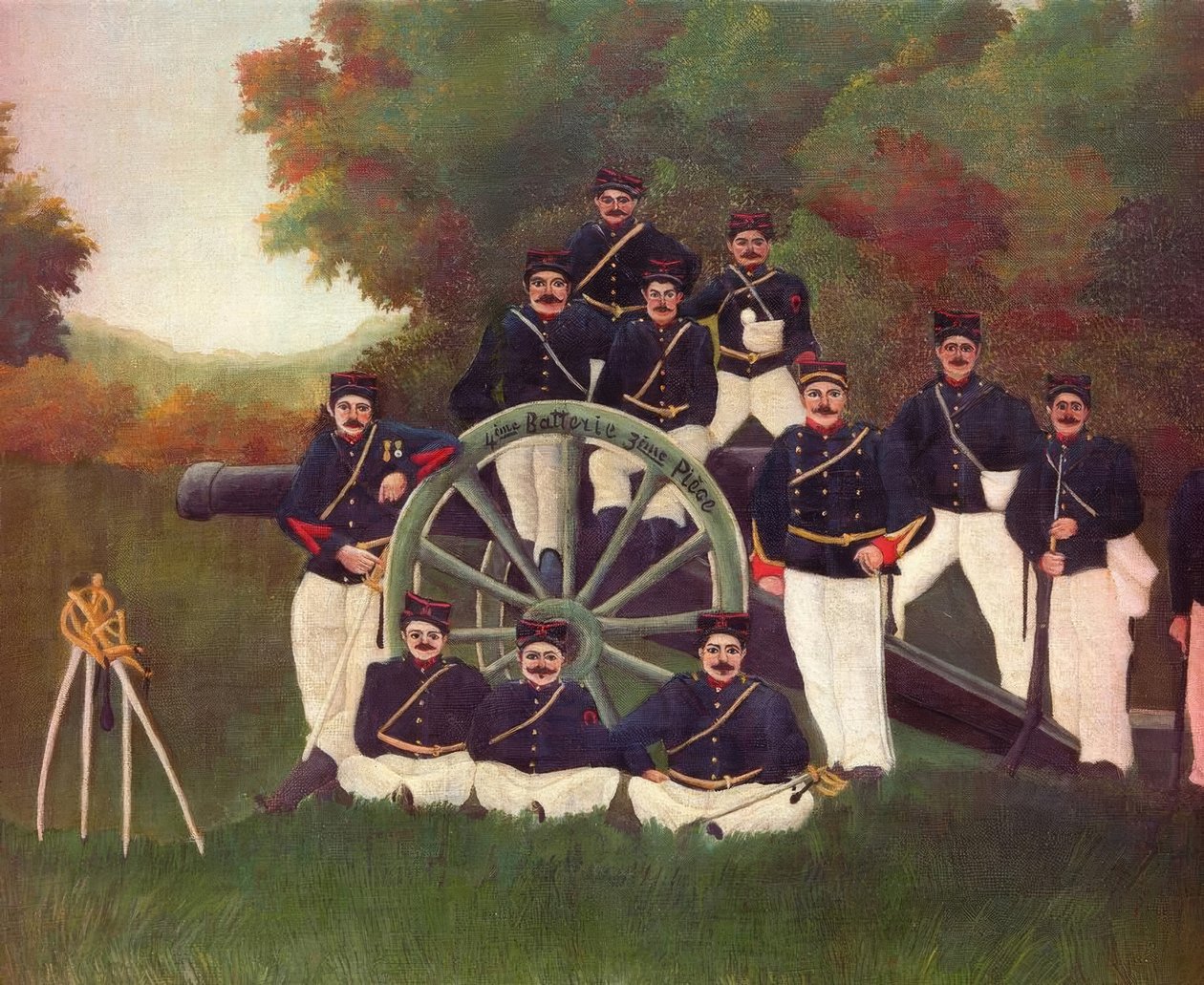 Los artilleros de Henri Rousseau