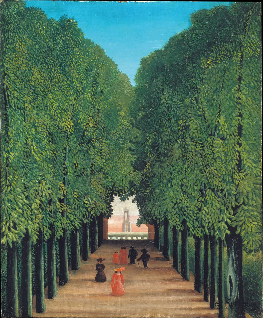 La avenida en el parque de Saint-Cloud de Henri Rousseau