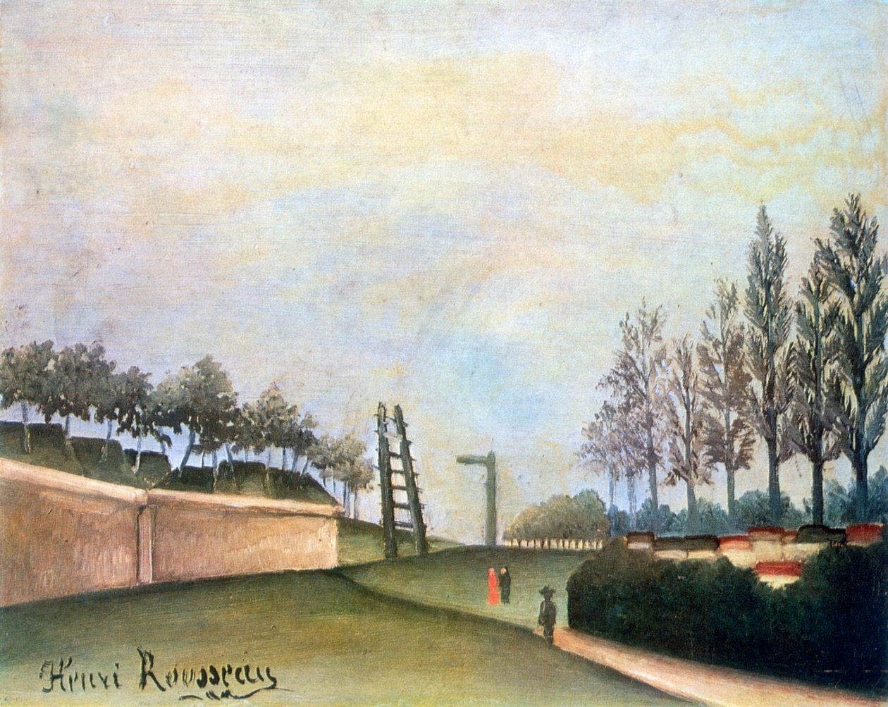 Vista de las Fortificaciones a la izquierda de la Puerta de Vanves, 1909 de Henri Rousseau