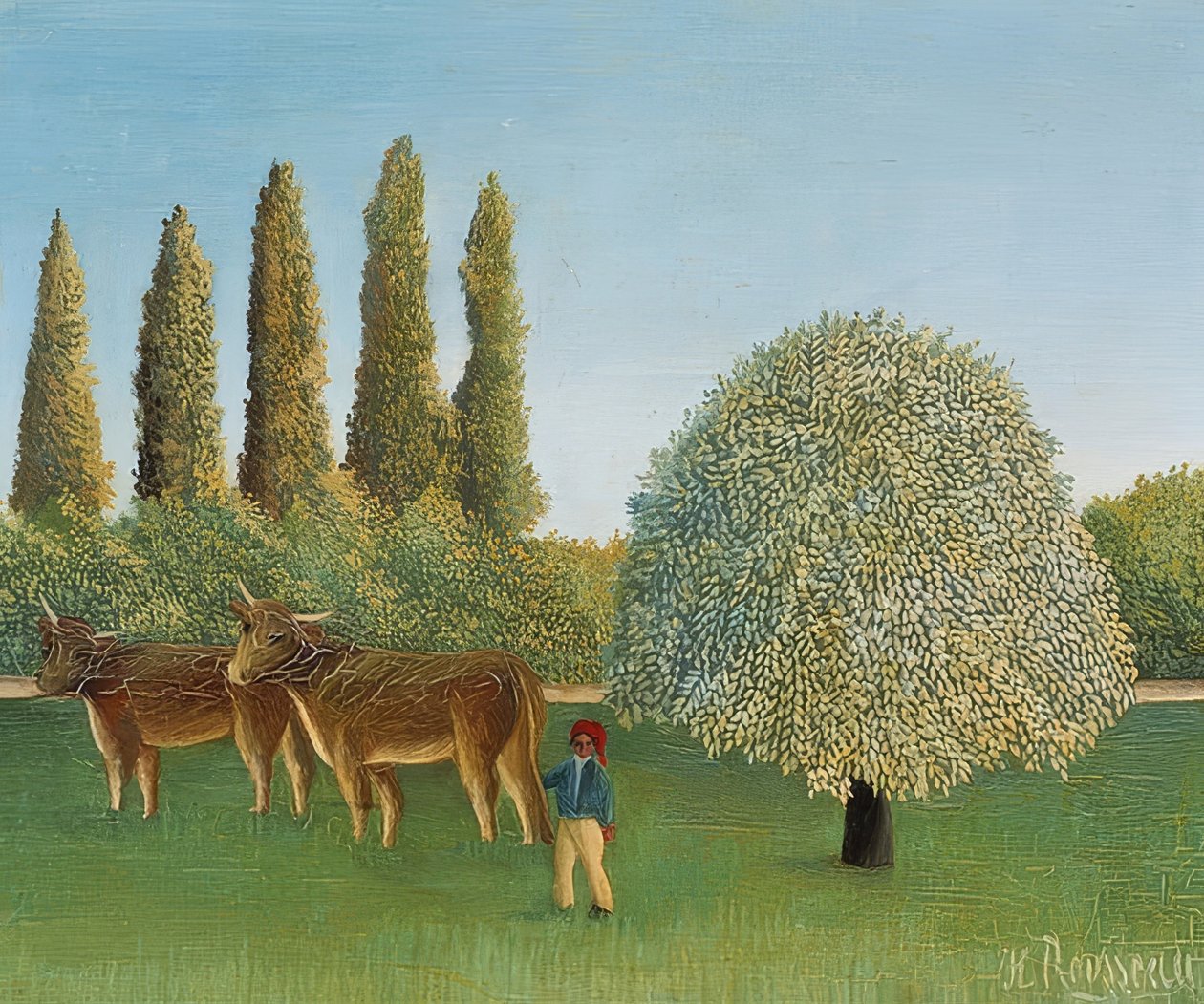 Pradera. 1910 de Henri Rousseau