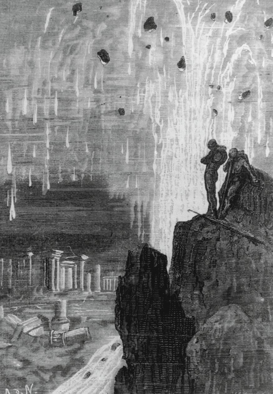 Ilustración de "20.000 leguas de viaje submarino" de Julio Verne de Henri Theophile Hildibrand