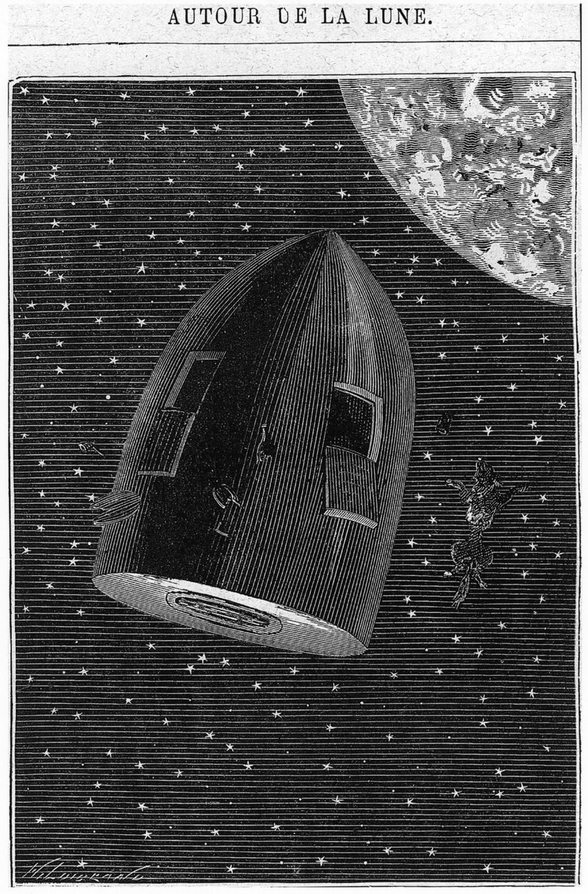 Partida hacia la Luna, ilustración de 