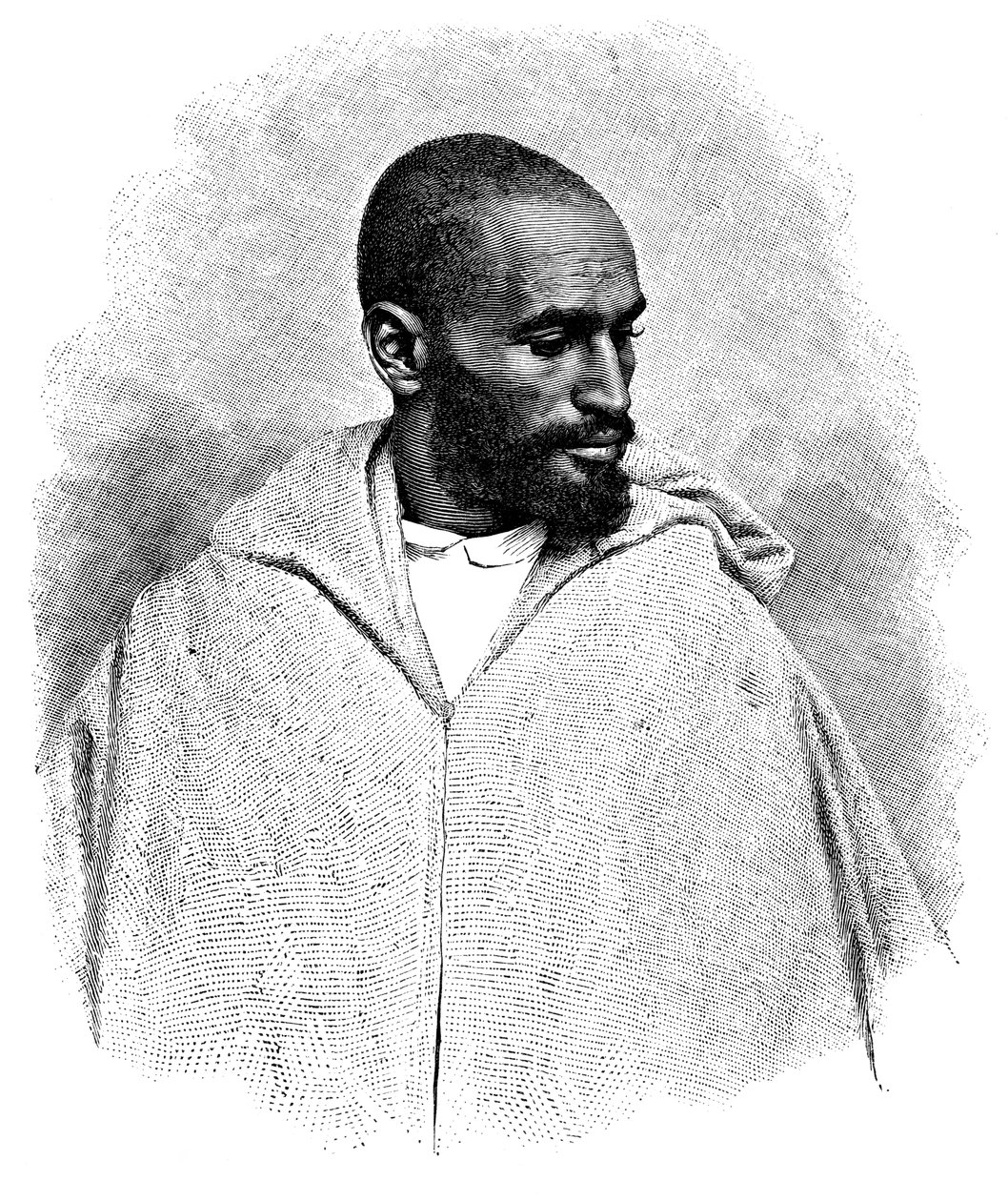 Un hombre árabe de Tánger, Marruecos, 1895 de Henri Thiriat