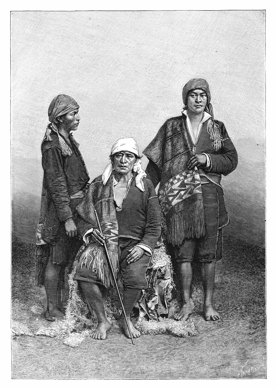 Indios de Tecpán, Guatemala, c1890 de Henri Thiriat