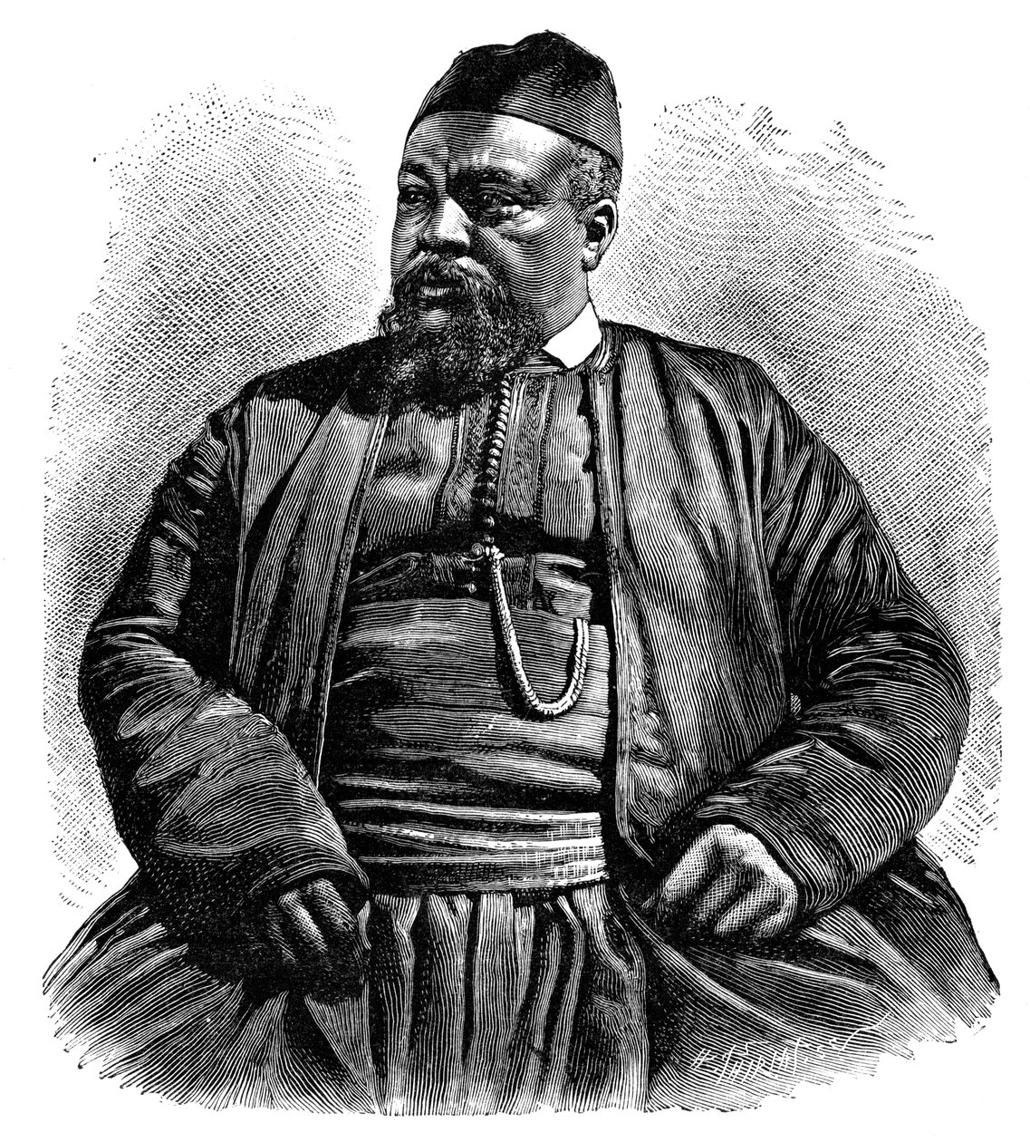 Mulai Tayeb, el Sheriff de Wezzan, África del Norte, 1895 de Henri Thiriat