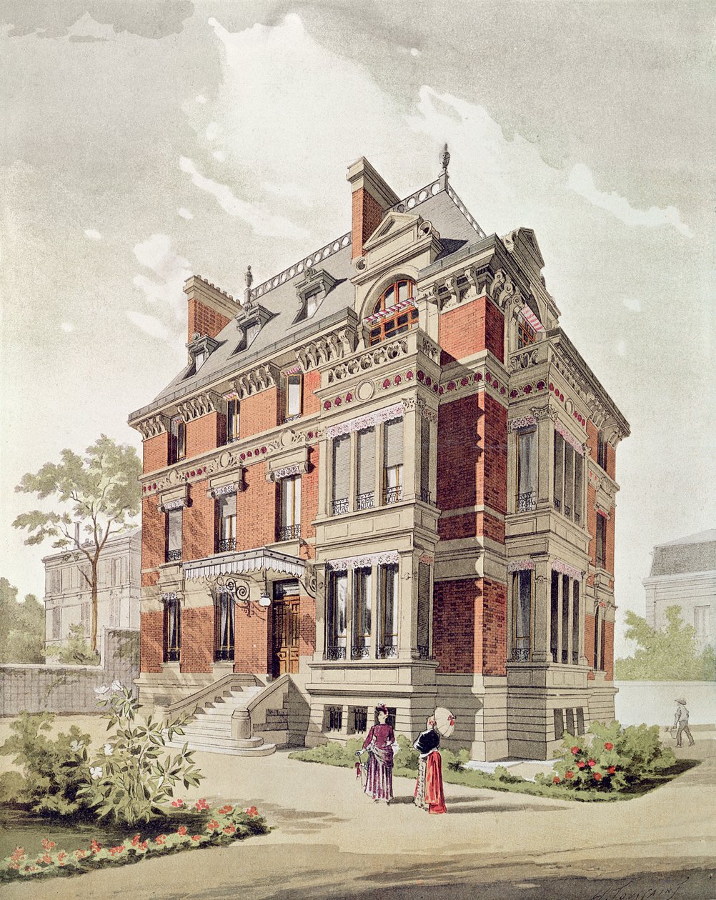 Proyecto para una villa, finales del siglo XIX de Henri Toussaint