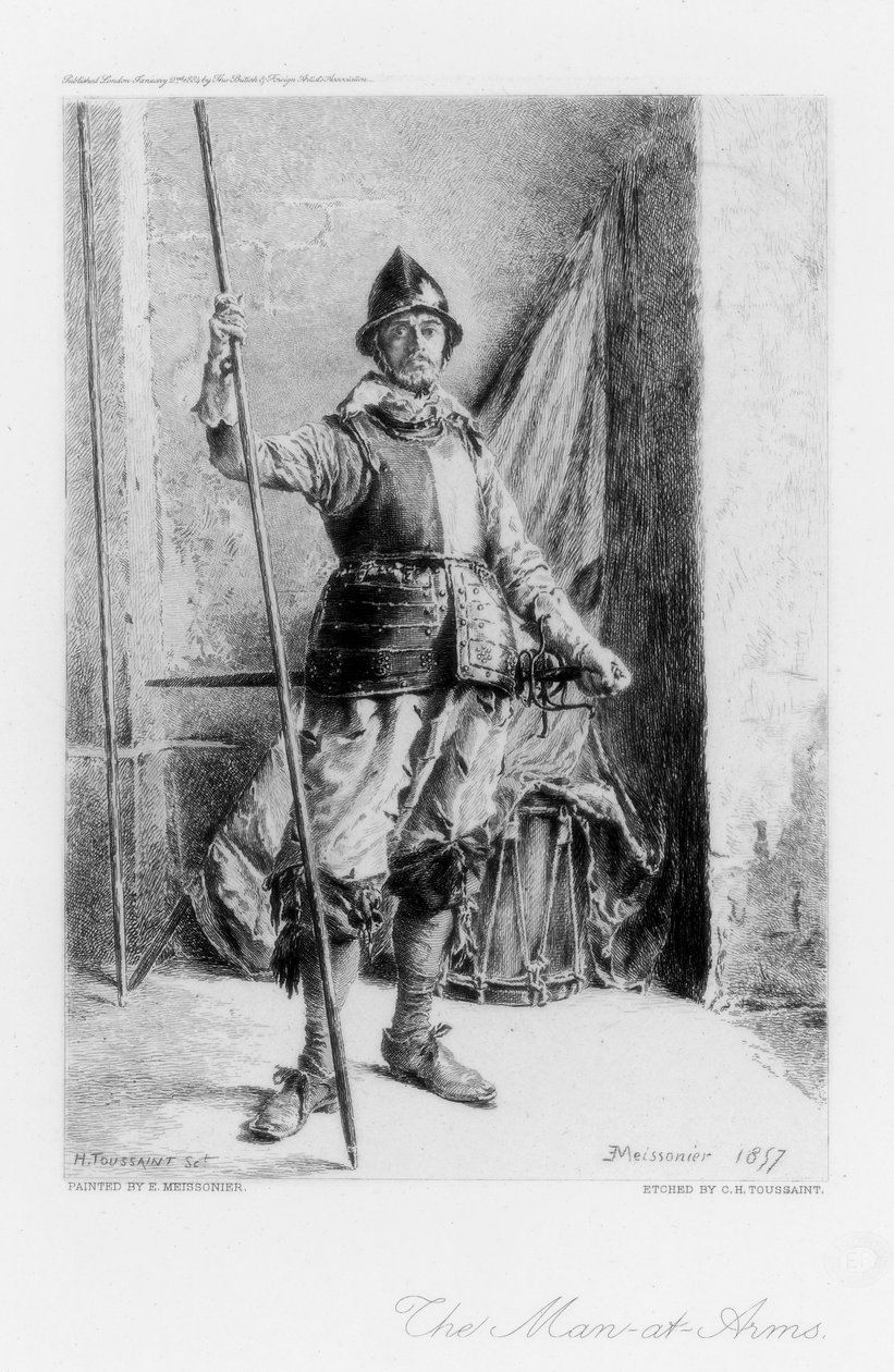 El hombre de armas, c1880-1882 de Henri Toussaint