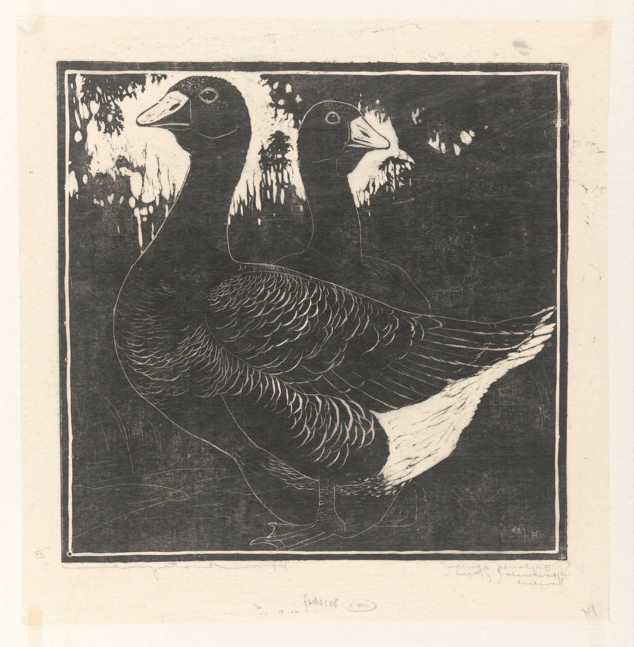 Toulouse ganzen (título original del objeto) de Henri Verstijnen (signed by artist)