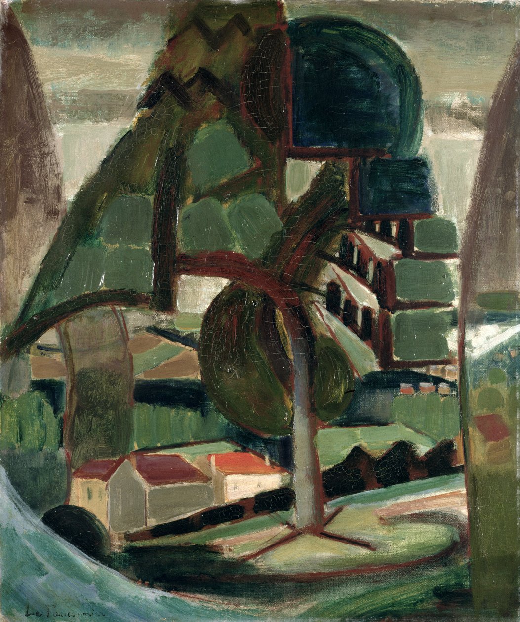 Paisaje de Meulon-Hardricourt de Henri Victor Gabriel Le Fauconnier