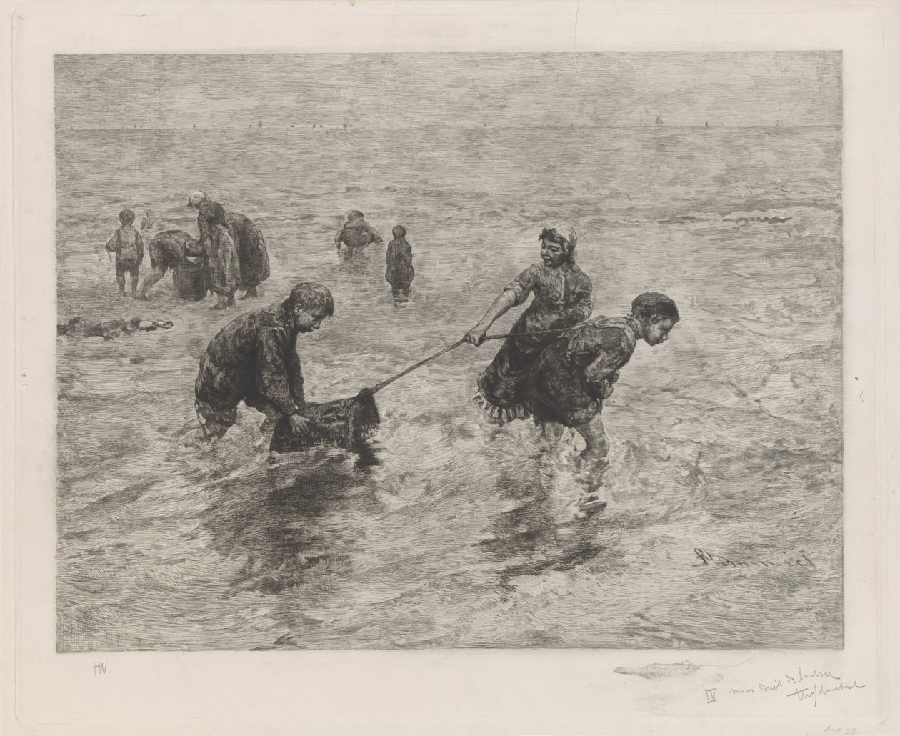 Niños junto al mar de Henri Wouters