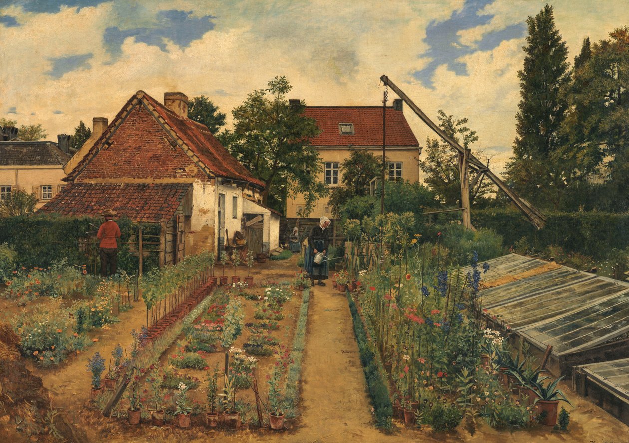 El jardín de flores de Henri de Braekeleer