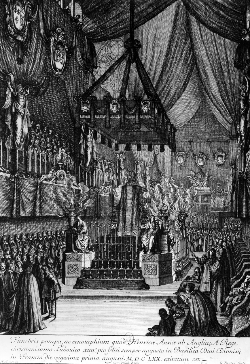 Funeral de la princesa Henrietta de Inglaterra, 1670 de Henri de Gissey