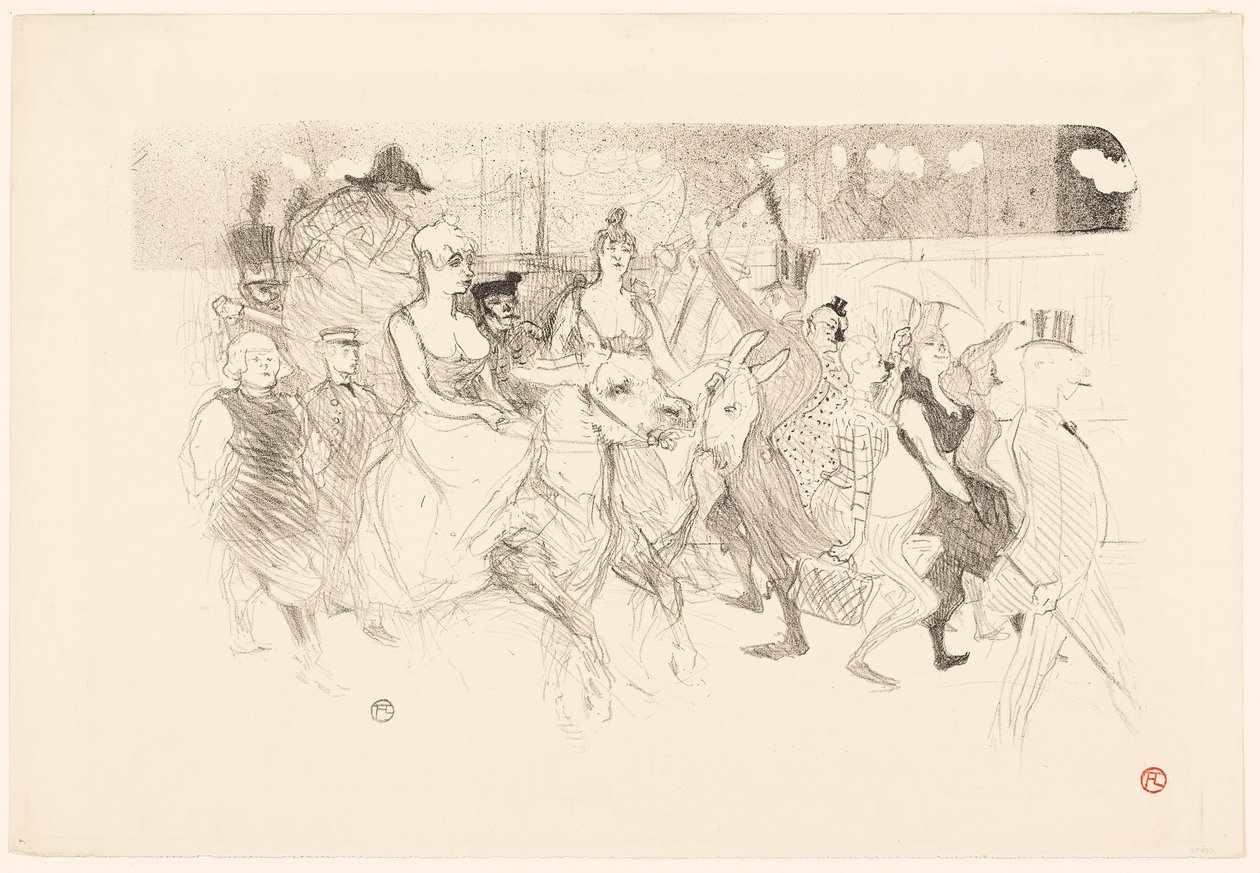 Una noche de gala en el Moulin Rouge de Henri de Toulouse-Lautrec