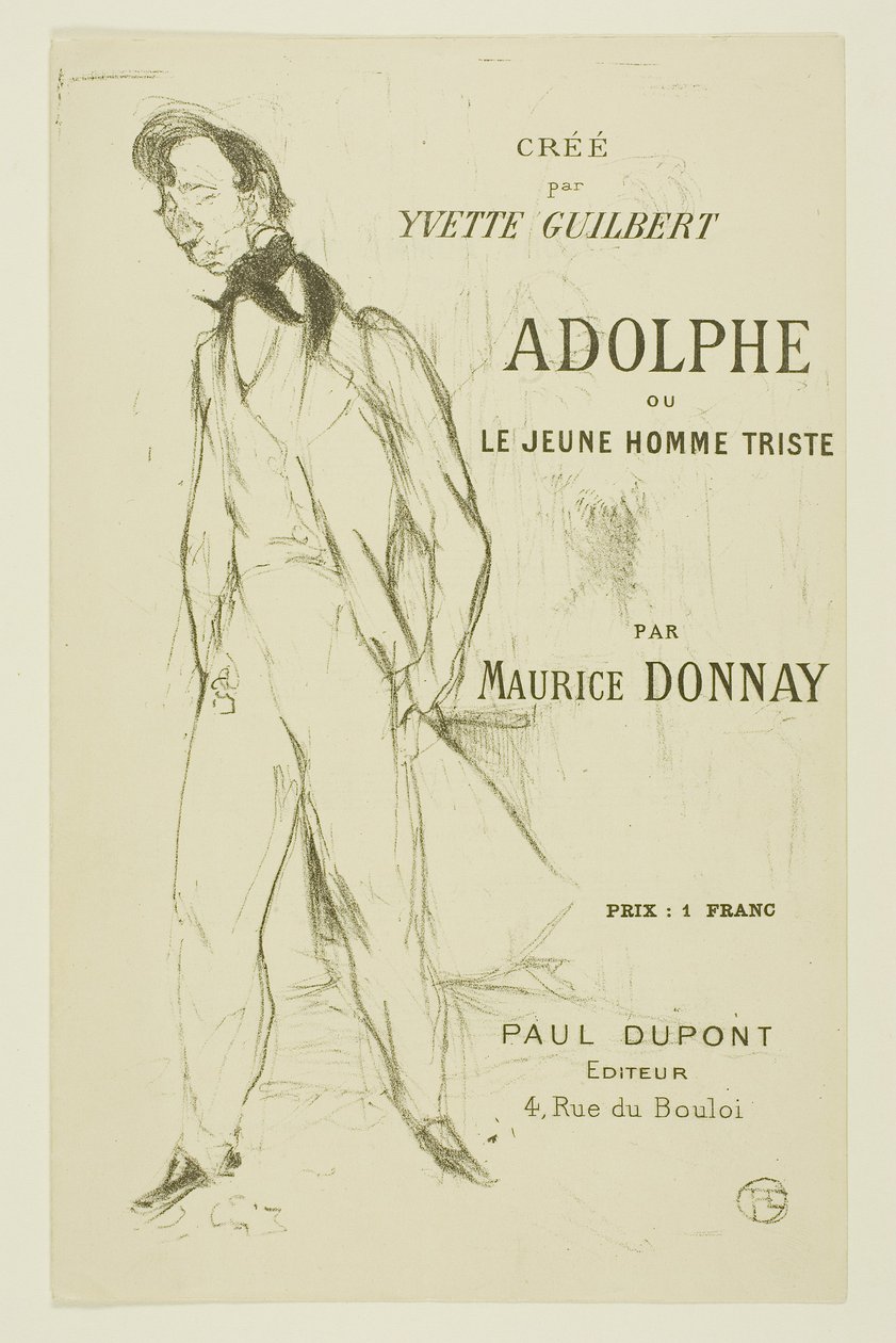 Adolphe—El Joven Triste de Henri de Toulouse-Lautrec