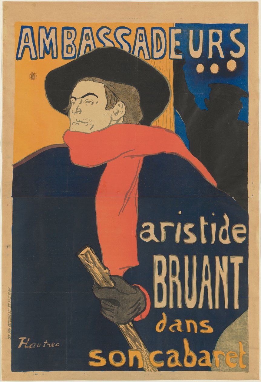 Embajadores: Aristide Bruant de Henri de Toulouse-Lautrec