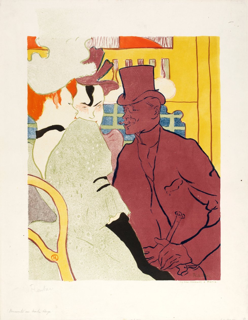 Un inglés en el Moulin Rouge de Henri de Toulouse-Lautrec