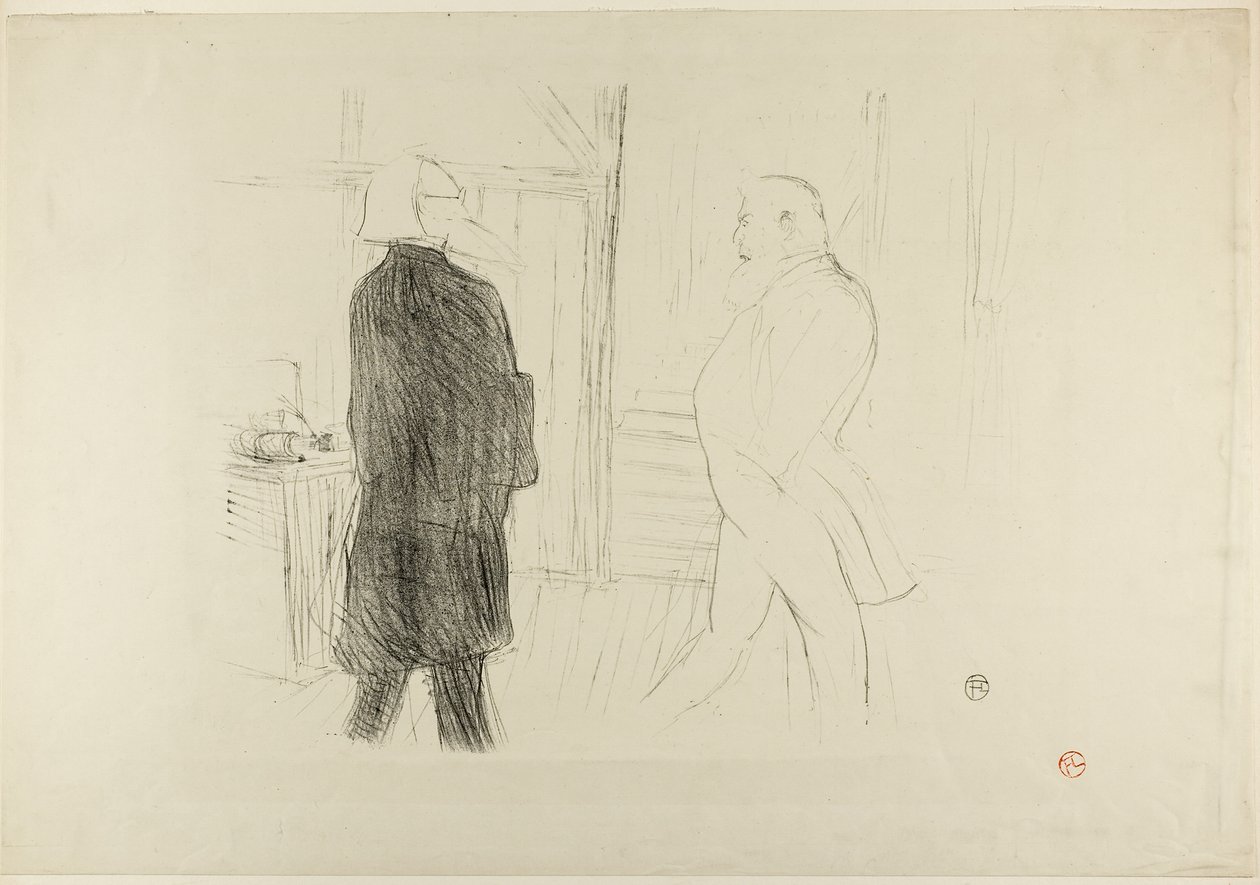 Antoine y Gémier, en Una quiebra de Henri de Toulouse-Lautrec