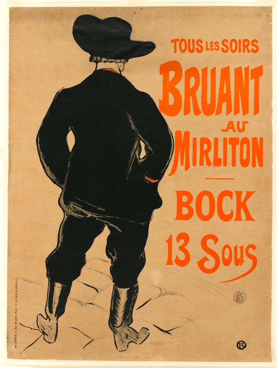 Aristide Bruant de Henri de Toulouse-Lautrec