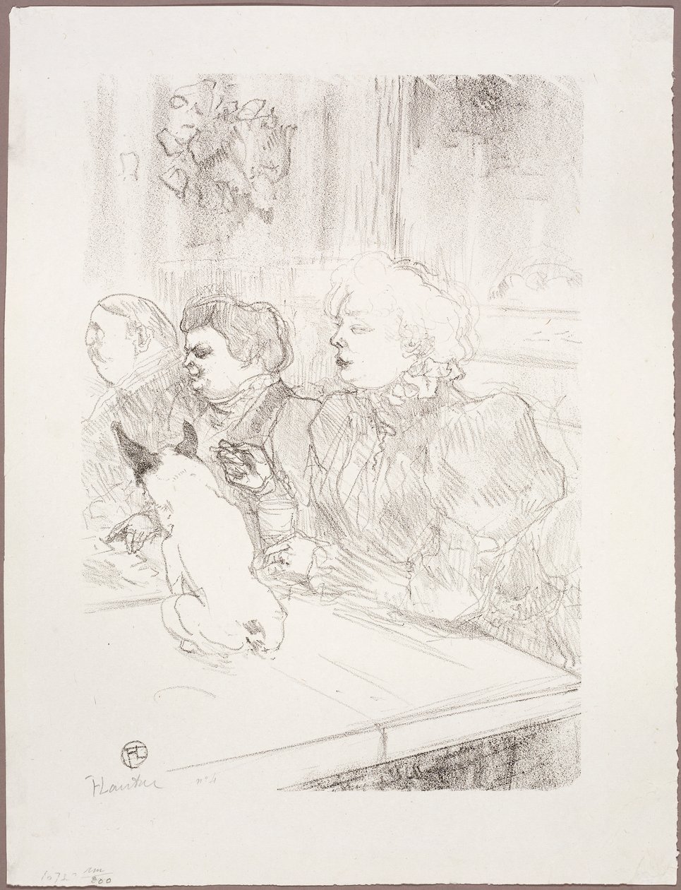 En La Souris, Madame Palmyre de Henri de Toulouse-Lautrec