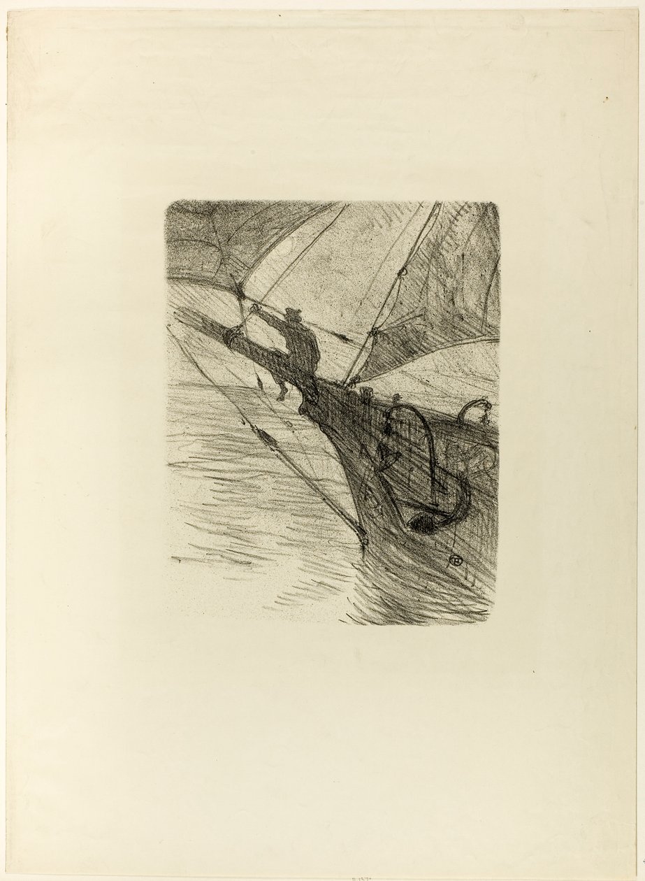 En el Mar por la Noche, de Mélodies de Désiré Dihau de Henri de Toulouse-Lautrec