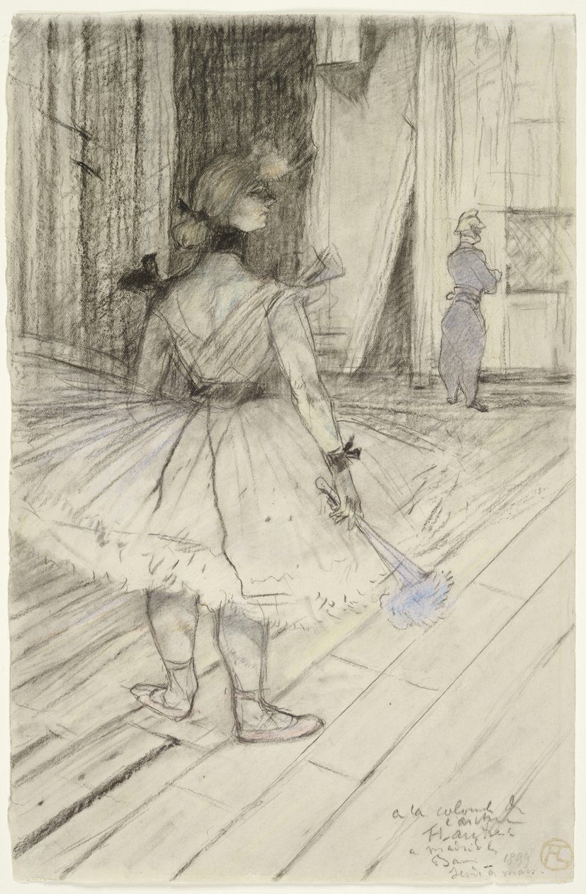 En el circo: entre bastidores de Henri de Toulouse Lautrec