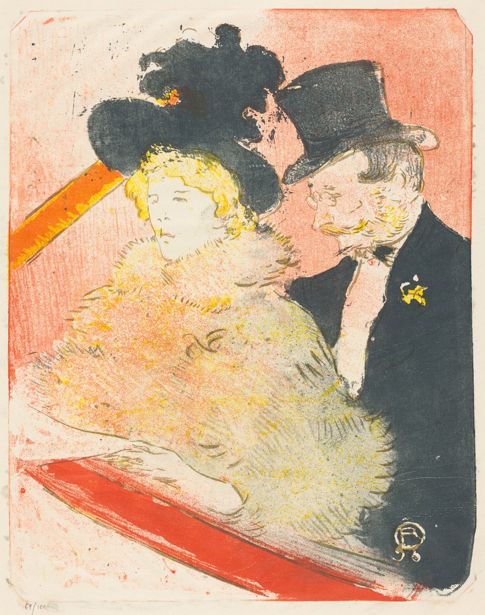 En el concierto (Au concert) de Henri de Toulouse-Lautrec