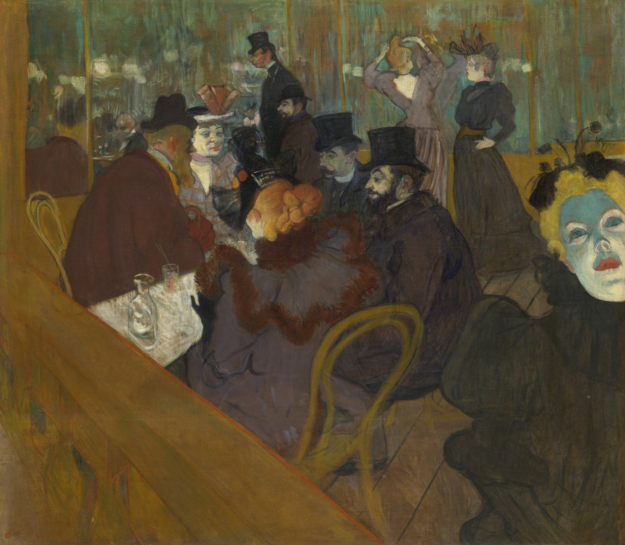 En el Moulin Rouge de Henri de Toulouse Lautrec