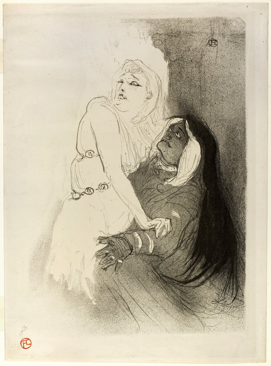 En el Renacimiento: Sarah Bernhardt en Phèdre de Henri de Toulouse-Lautrec