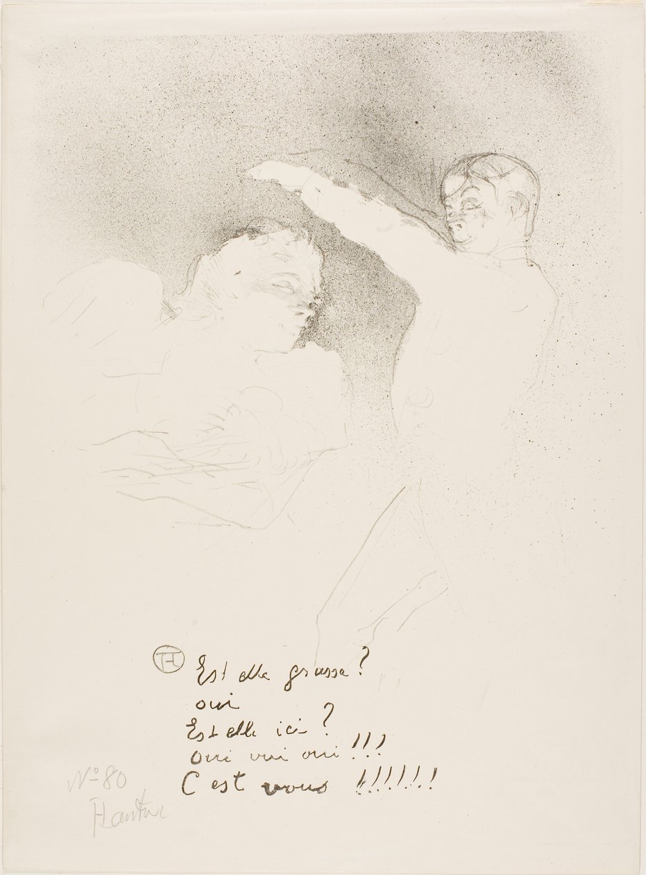 En las Variétés: Mademoiselle Lender y Brasseur de Henri de Toulouse-Lautrec