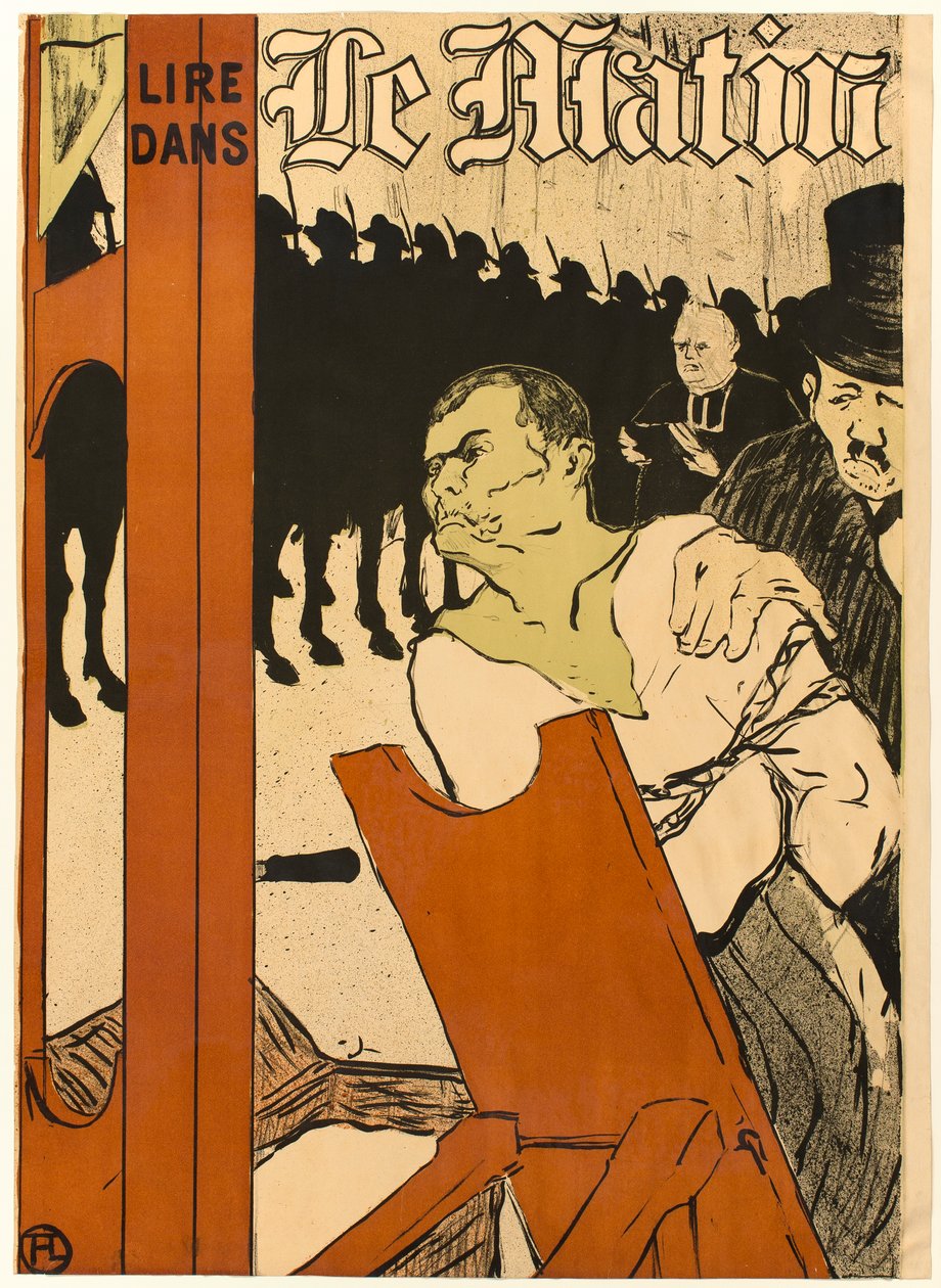 Al pie del patíbulo de Henri de Toulouse-Lautrec