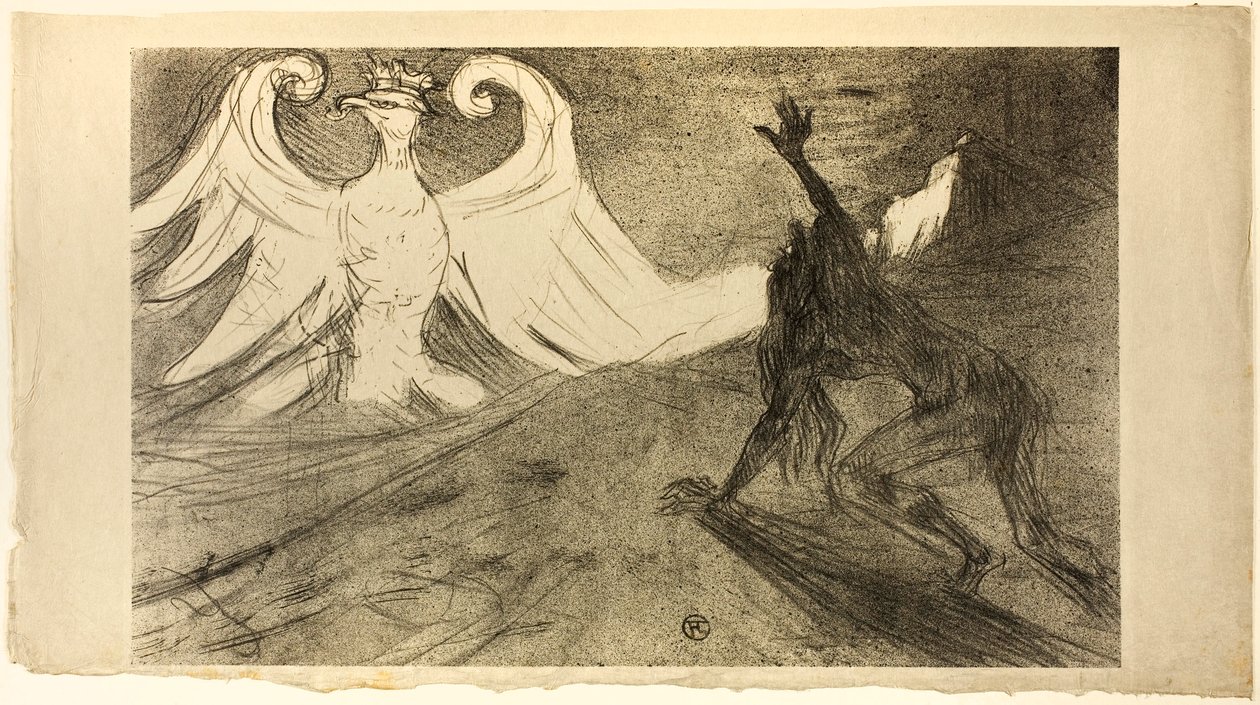 Au Pied du Sinaï, portada rechazada de Henri de Toulouse-Lautrec