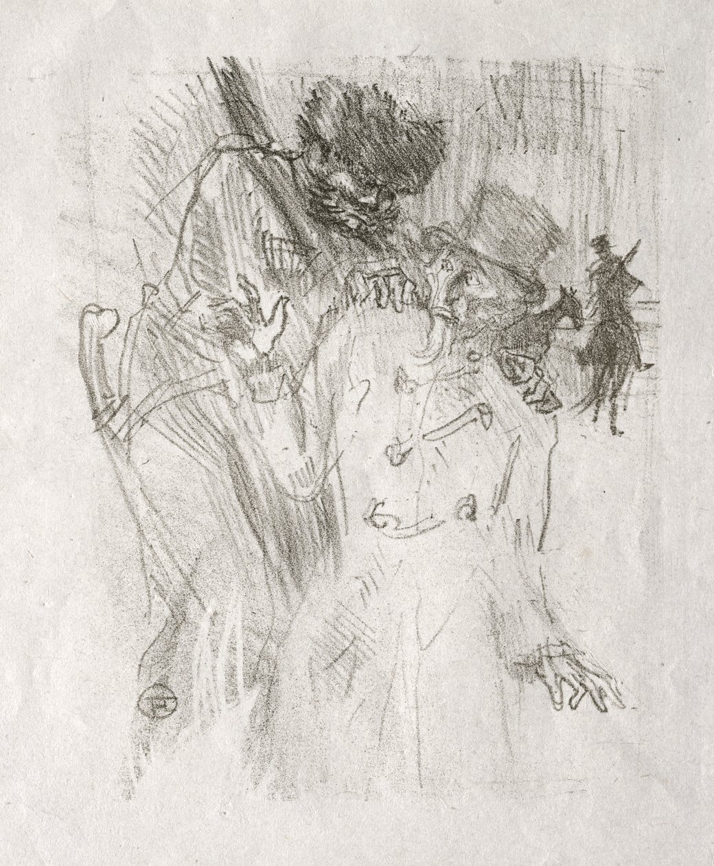 Au pied du Sinaï: Arrestación de Schlomé Fuss de Henri de Toulouse-Lautrec