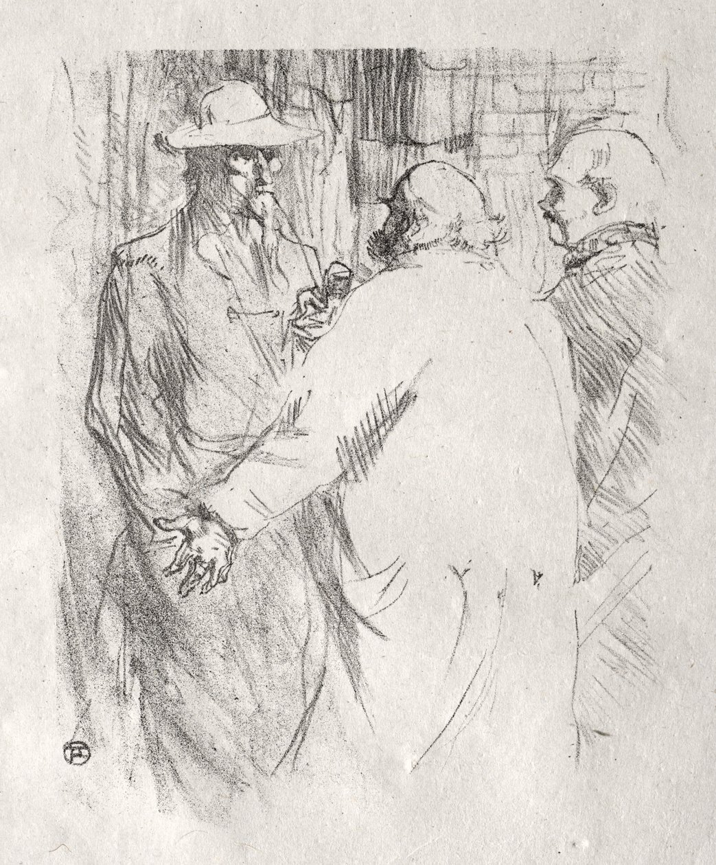 Al pie del Sinaí: Clemenceau en Busk de Henri de Toulouse-Lautrec