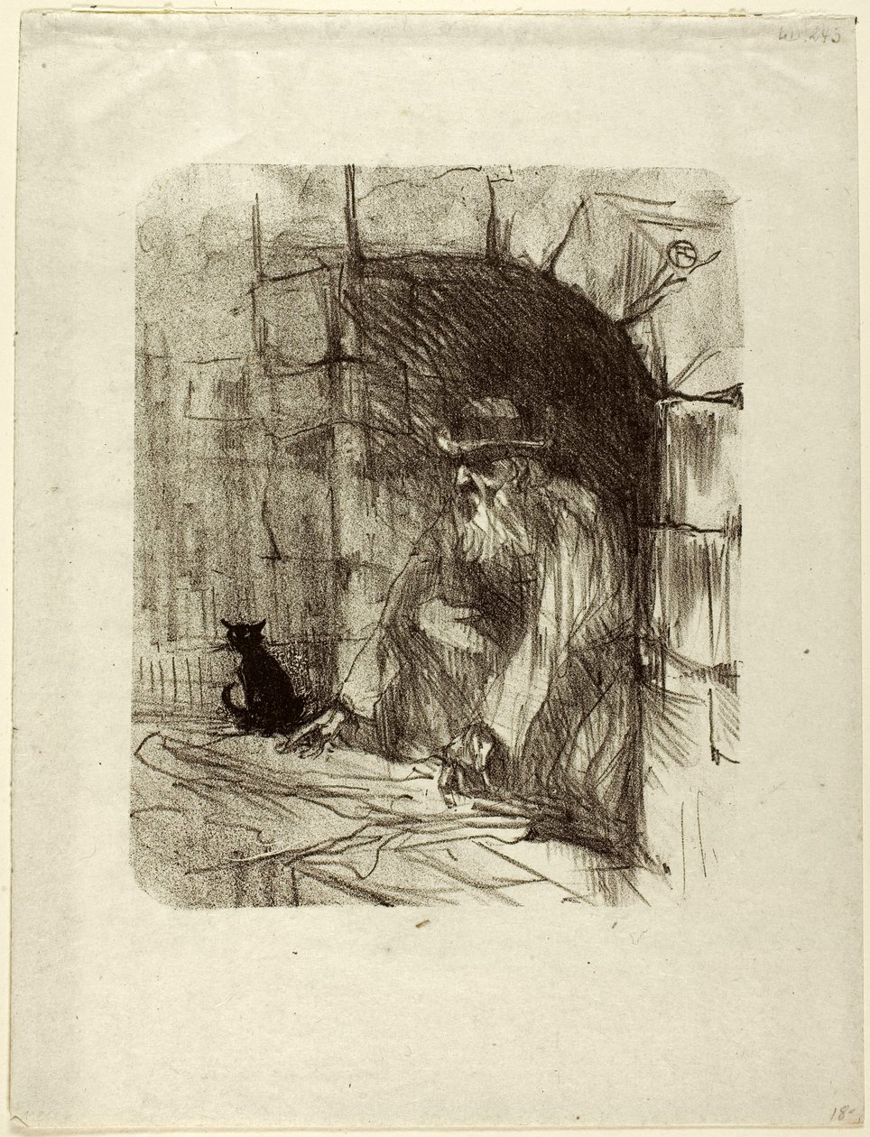Trastienda de una tienda en Cracovia, de Au Pied du Sinaï de Henri de Toulouse-Lautrec