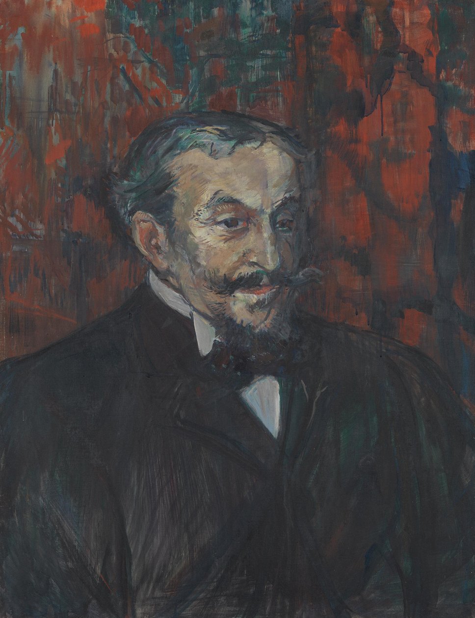 Retrato de un caballero (Georges de Villéchenon) de Henri de Toulouse-Lautrec