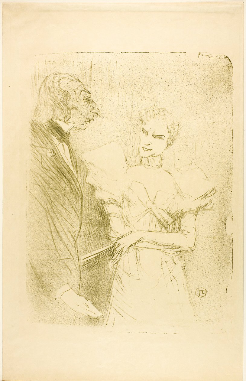 Brandès y Leloir, en Les Cabotins de Henri de Toulouse-Lautrec