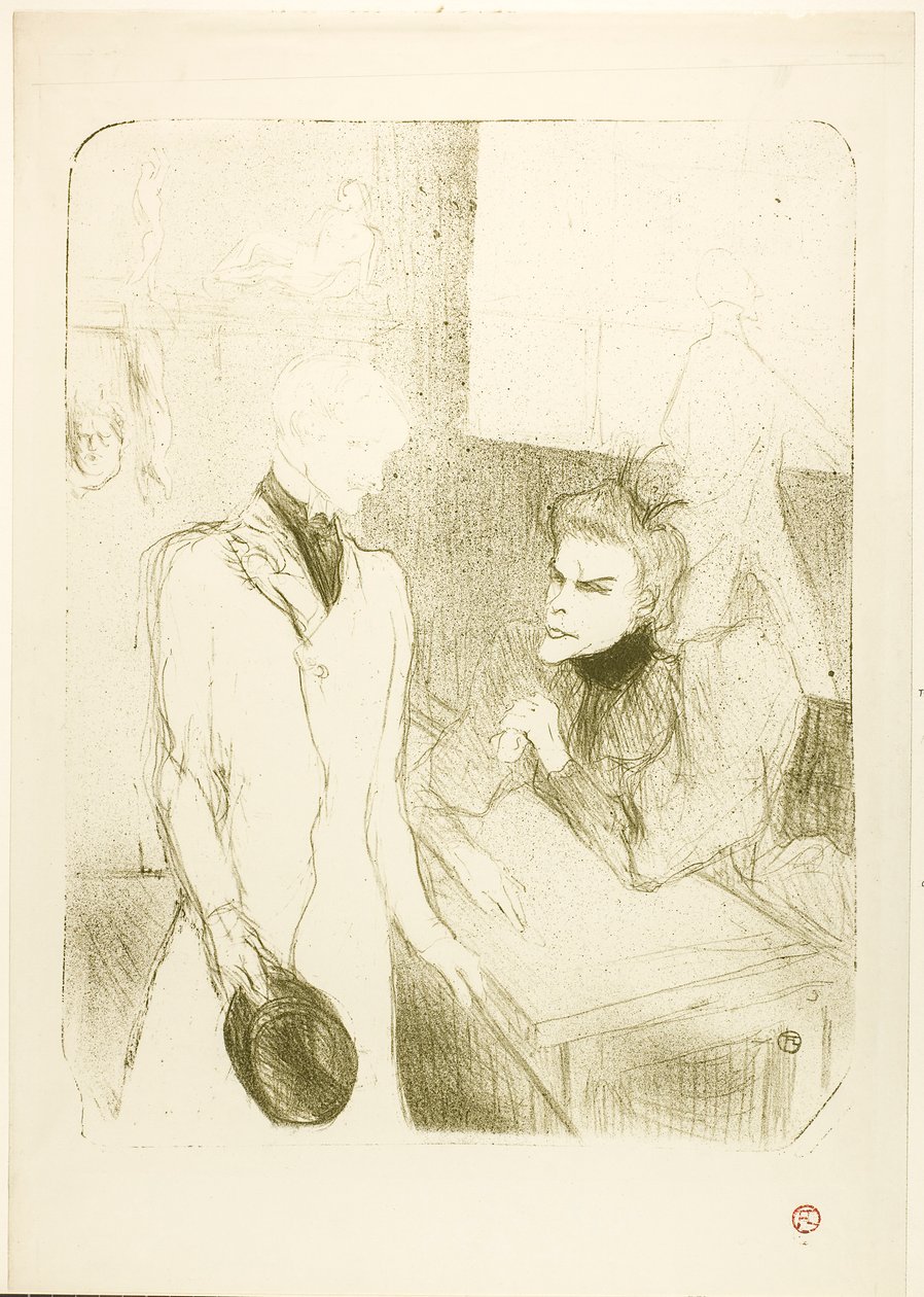 Brandès y le Bargy, en Les Cabotins de Henri de Toulouse-Lautrec