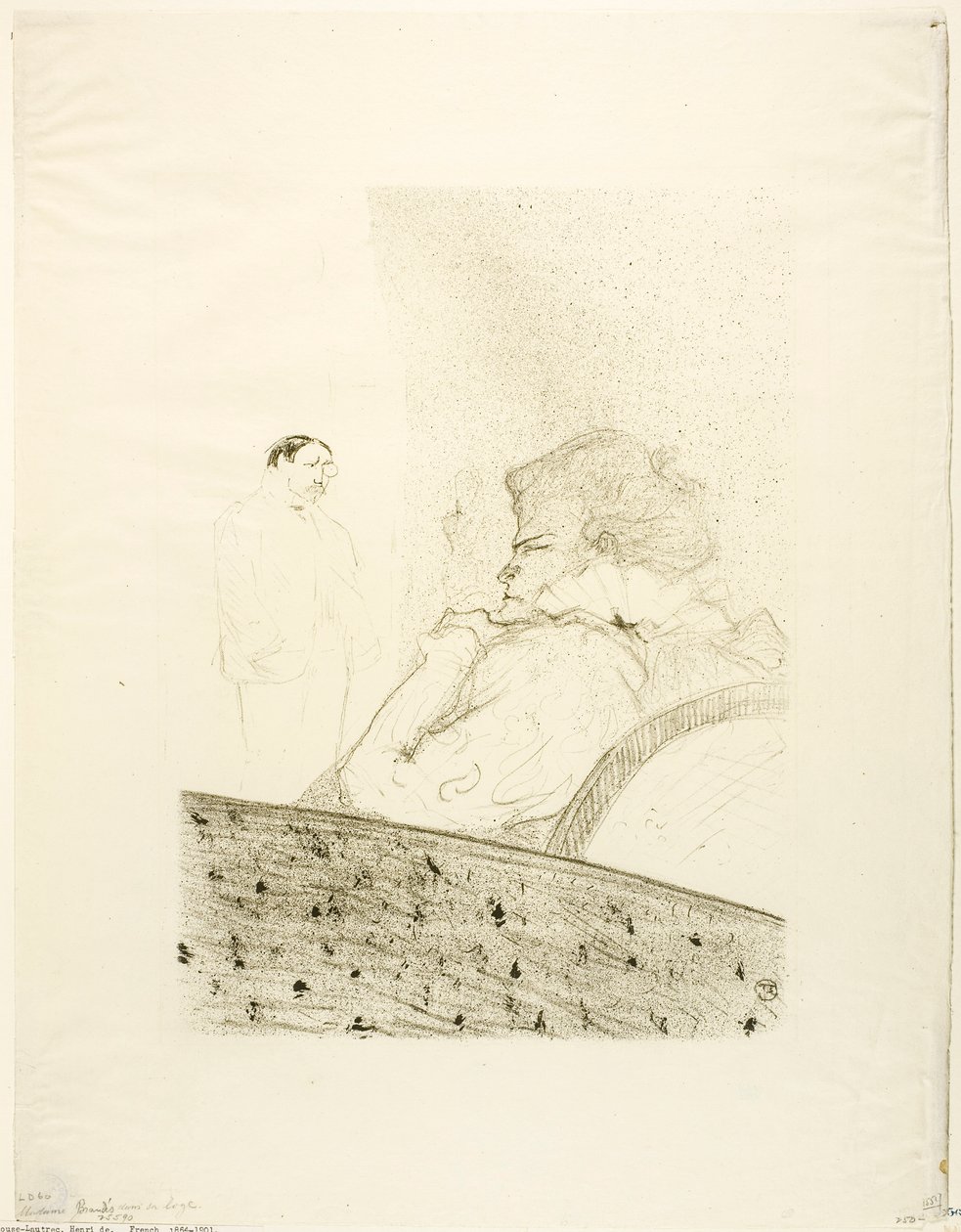 Brandès en su palco de Henri de Toulouse-Lautrec