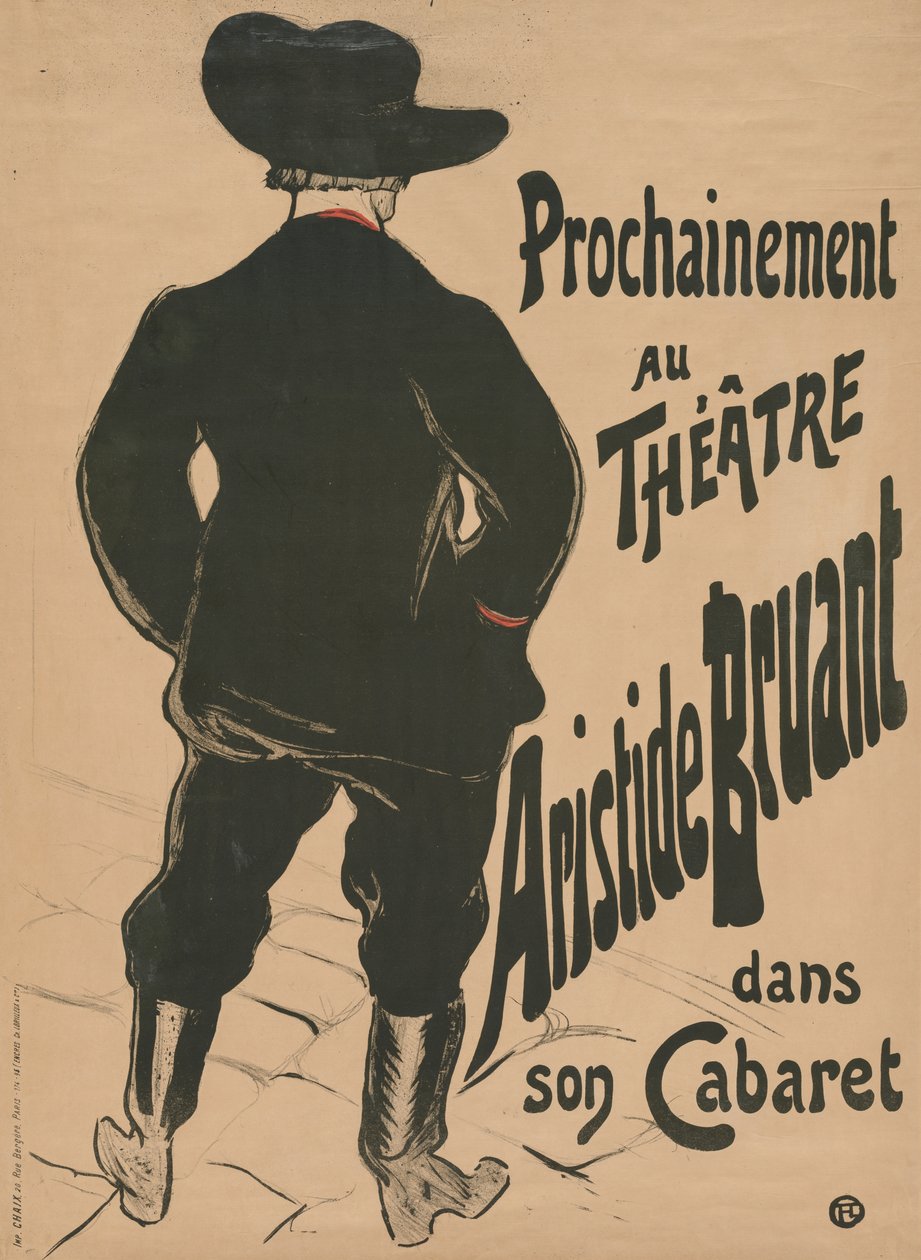 Bruant au Mirliton de Henri de Toulouse-Lautrec