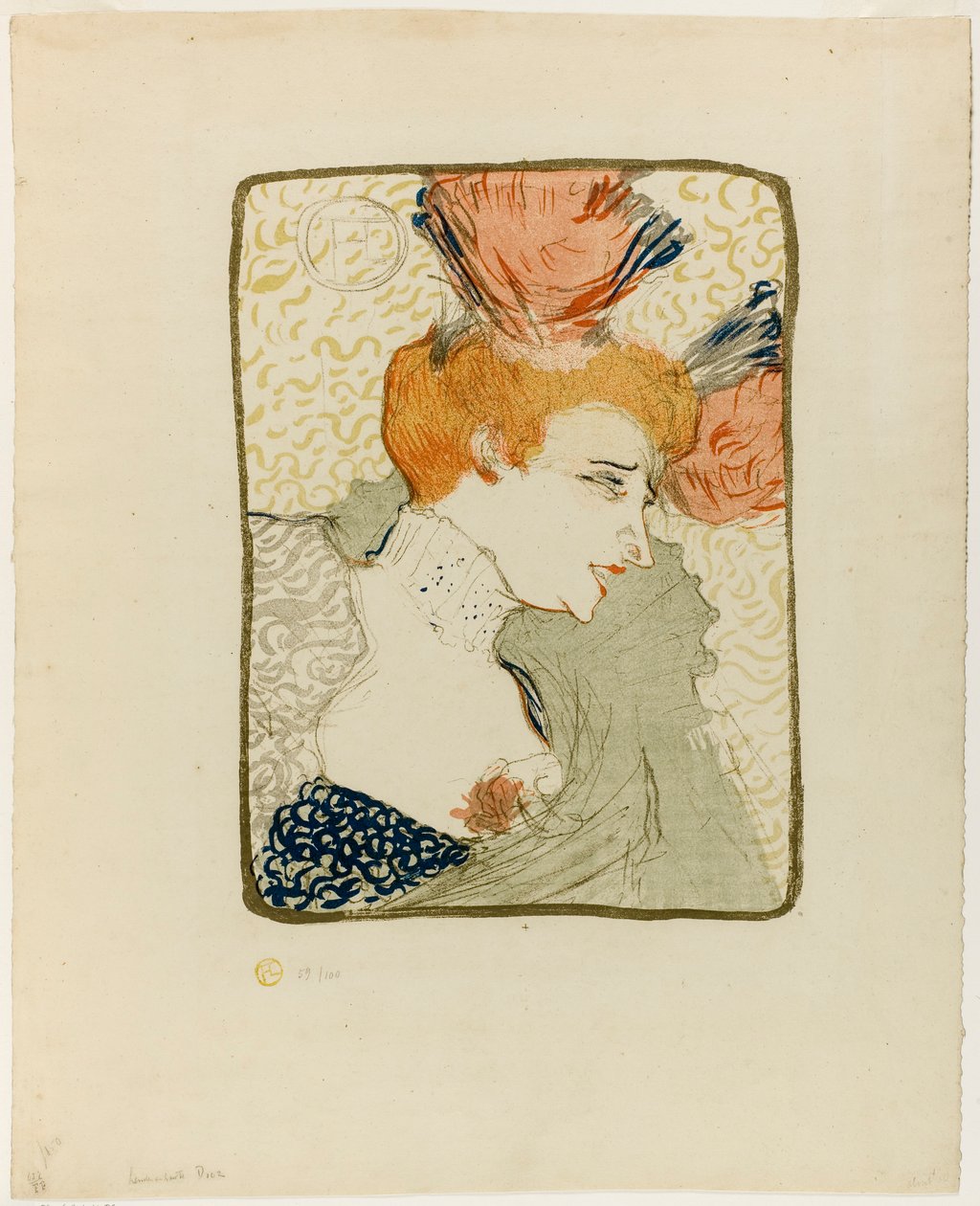Busto de Mademoiselle Marcelle Lender de Henri de Toulouse-Lautrec
